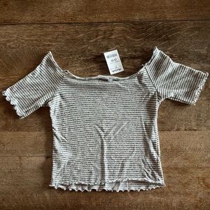 Off the shoulder crop top